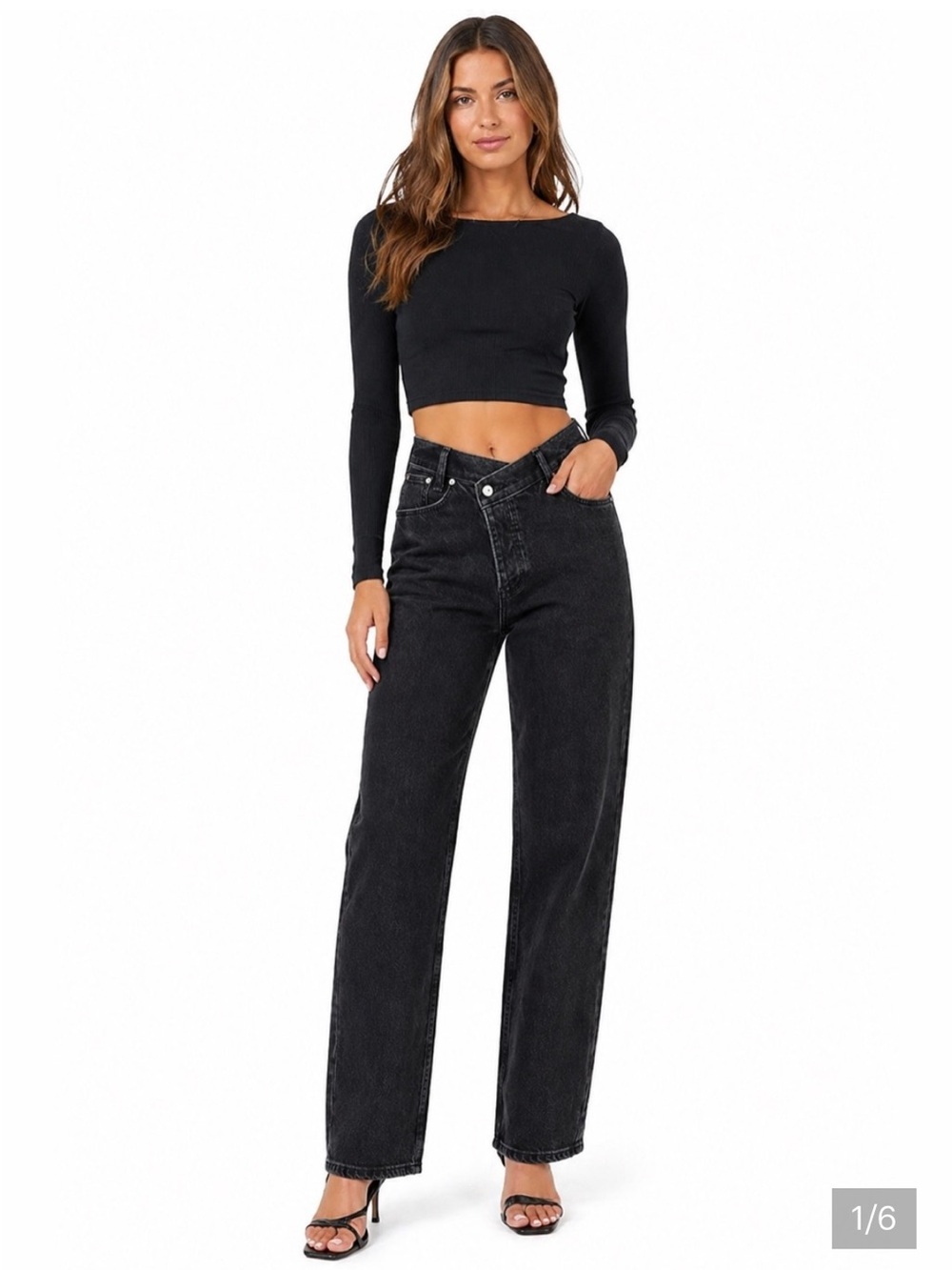 Ambercrombie & Fitch • The Dad High Rise Black Jeans